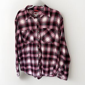 Field N Forest plaid button down  flannel mens Large outdoor western